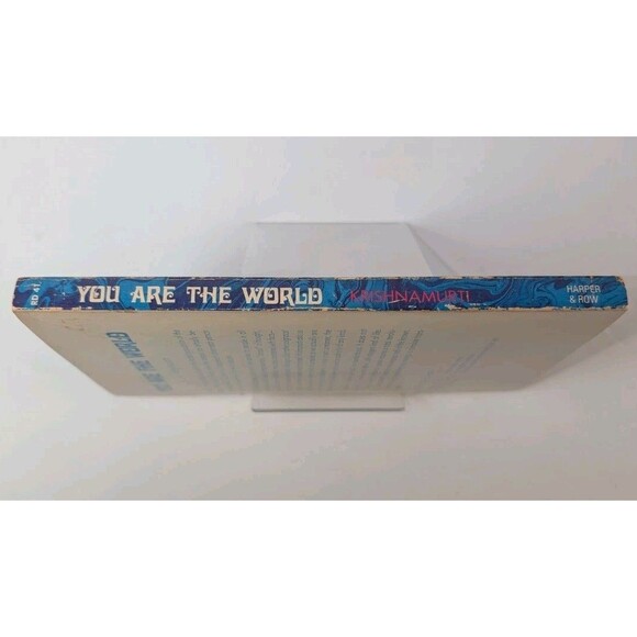 You Are the World J. Krishnamurti 1972 Vintage Paperback Harper & Row - Picture 3 of 10